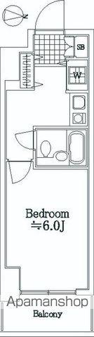 藤和シテイスクエア練馬(1K/6階)の間取り写真