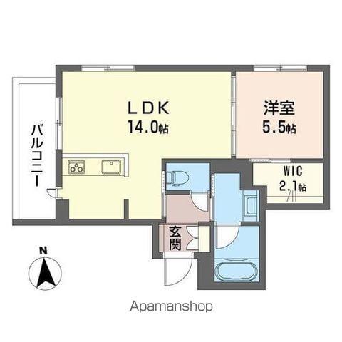 シャーメゾン シントー(1LDK/1階)の間取り写真