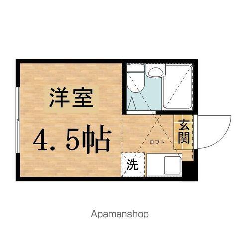 KTコーポラス(ワンルーム/2階)の間取り写真