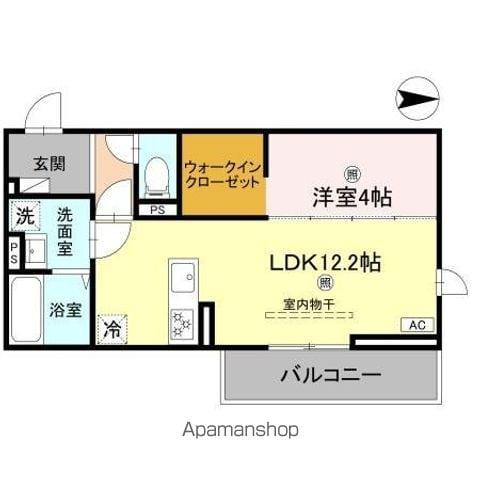 D-ROOM山上(1LDK/3階)の間取り写真