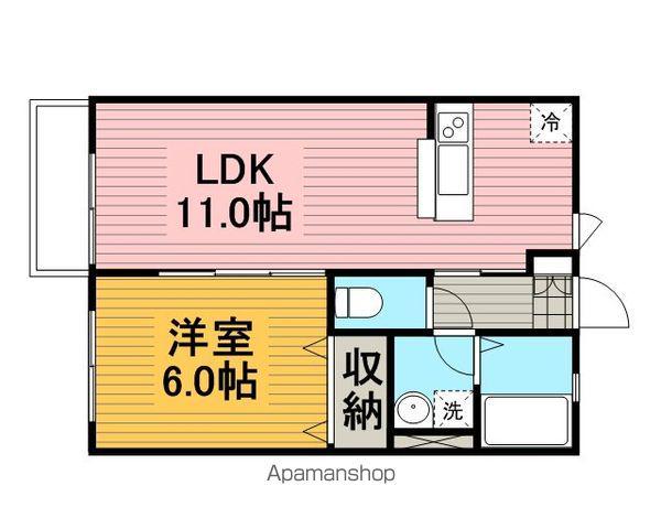 COMFORT(1LDK/1階)の間取り写真