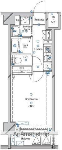 ARTESSIMO LINK ROSSO(1K/3階)の間取り写真