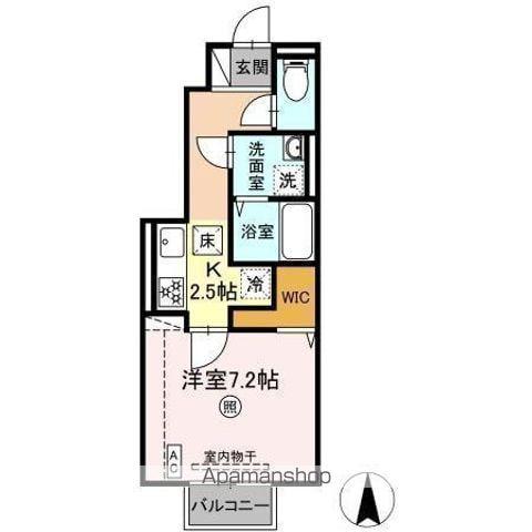 D-ROOM小倉寺 A(1K/1階)の間取り写真