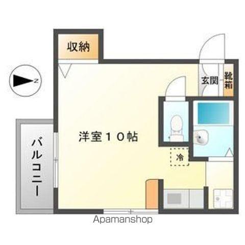 クレストコート大成(ワンルーム/1階)の間取り写真