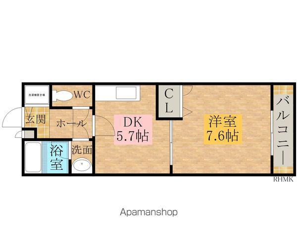 フジパレス 西大路(1DK/2階)の間取り写真