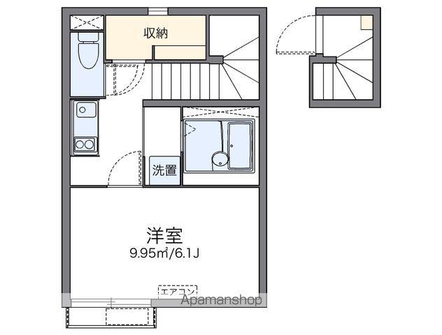 レオネクスト筒井(1K/2階)の間取り写真