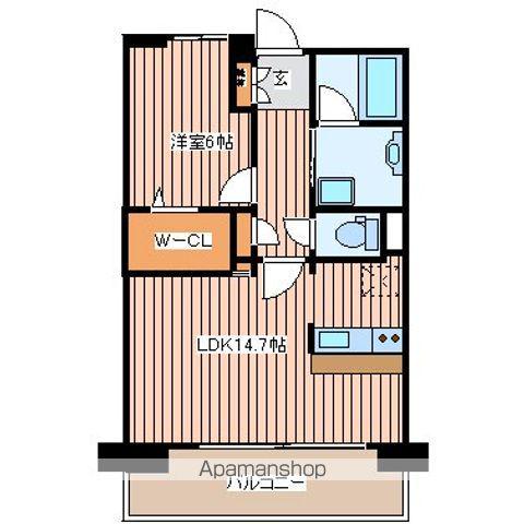ラフィネ(1LDK/3階)の間取り写真