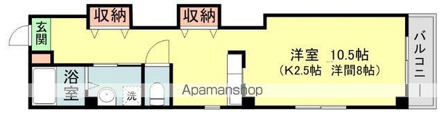 リバブル稲川(ワンルーム/2階)の間取り写真