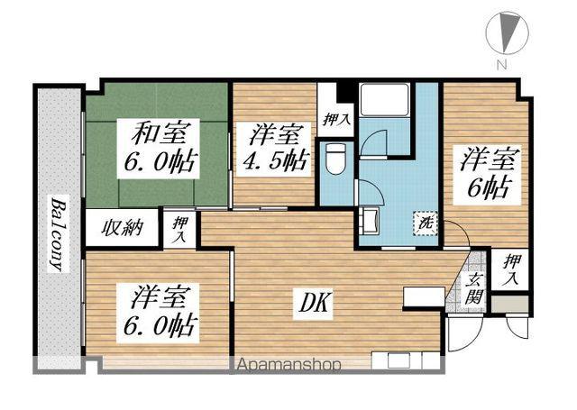 田町ビル(4LDK/5階)の間取り写真