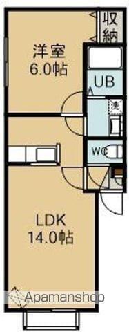 スペース函館(1LDK/2階)の間取り写真