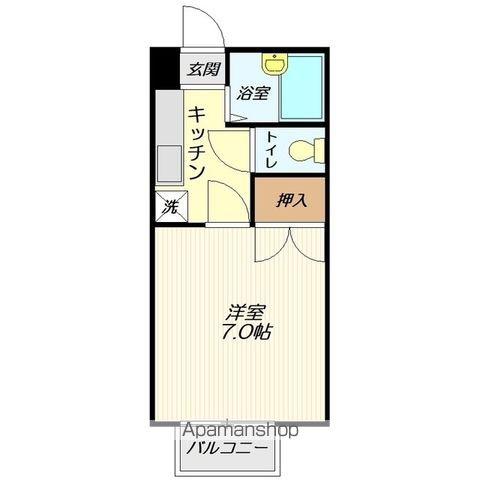 サン・ホープヒロ(1K/1階)の間取り写真