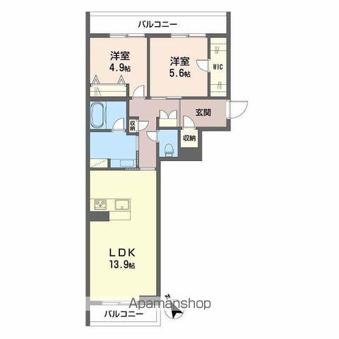 COMODO.TT(2LDK/3階)の間取り写真