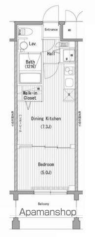 ガーラ・プレシャス横濱関内(1DK/4階)の間取り写真