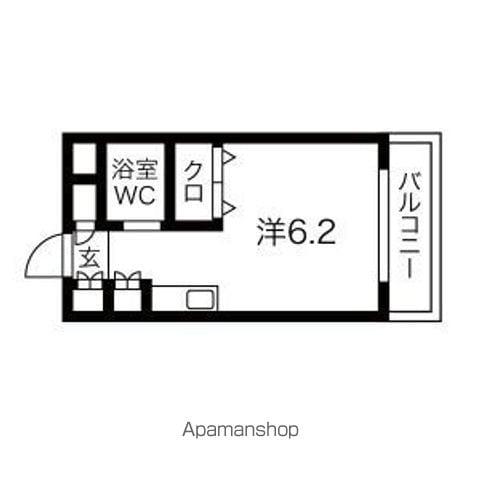 ラフォルテ大森(ワンルーム/4階)の間取り写真