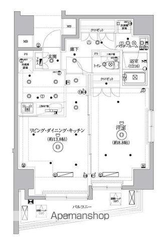 セジョリ桜台駅前(1LDK/10階)の間取り写真