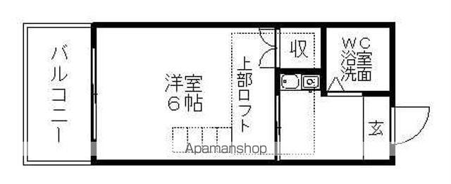 ヴィラ大森(1K/1階)の間取り写真