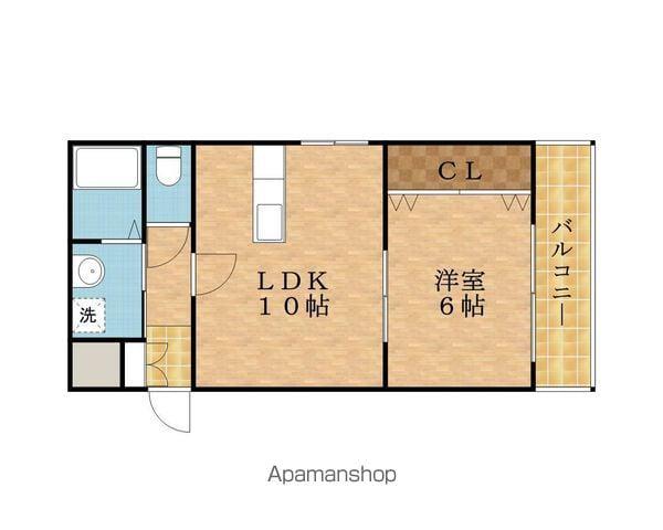 プチフォーレ関目(1LDK/2階)の間取り写真