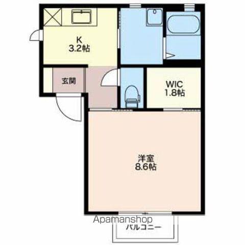 平田の森奏風館(1K/1階)の間取り写真