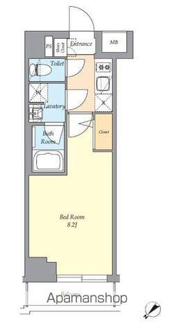 AIFLAT渋谷西原(1K/3階)の間取り写真