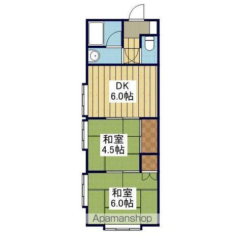 宮内ハイツ(2DK/2階)の間取り写真