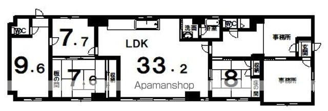 アスフォート(4LDK/1階)の間取り写真