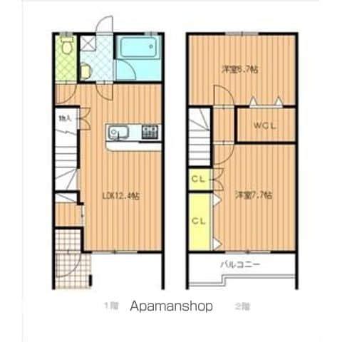 フレシール(2LDK)の間取り写真