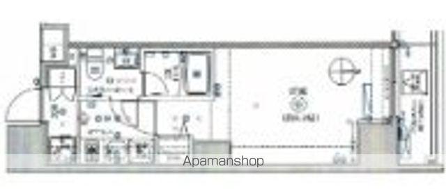 メディフィス大山Ⅱ(1K/11階)の間取り写真