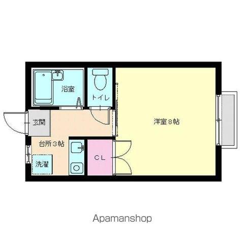イーストハイツ宮町(1K/2階)の間取り写真