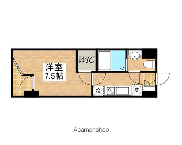 レディアス調布国領(1K/1階)の間取り写真