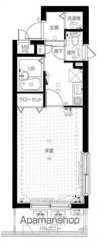 メインステージ池袋本町3(1K/3階)の間取り写真