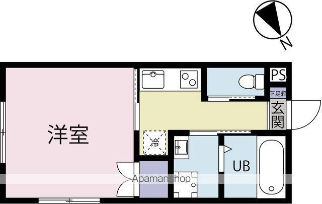 ビエナ プルミエールC棟(1K/1階)の間取り写真