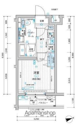 メインステージ立川Ⅲ(1K/3階)の間取り写真