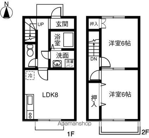 ＤＵＰＬＥＸ　国王２３０Ｂ(2LDK)の間取り写真