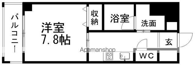 ALATO丸の内(1K/2階)の間取り写真