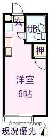 ハインハイツ小林B棟(ワンルーム/1階)の間取り写真