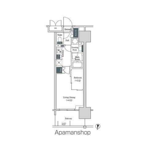 ブルックサイドレジデンス木場(2K/9階)の間取り写真