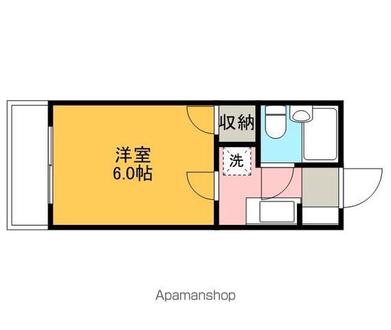パールハイツ(1K/2階)の間取り写真