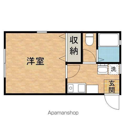 DOME TAMA O棟 ドーム多摩O棟(1K/1階)の間取り写真