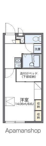 レオパレスシェソワ(1K/2階)の間取り写真