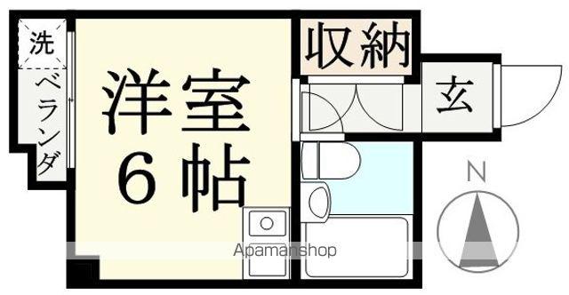 学勝マンション(ワンルーム/2階)の間取り写真