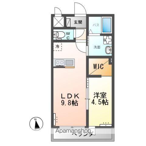 ラウレア(1LDK/2階)の間取り写真