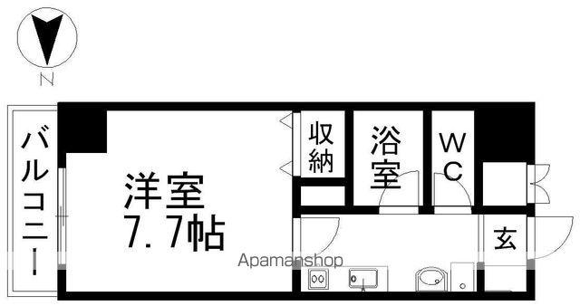 BELLE VIVRE新栄(1K/3階)の間取り写真