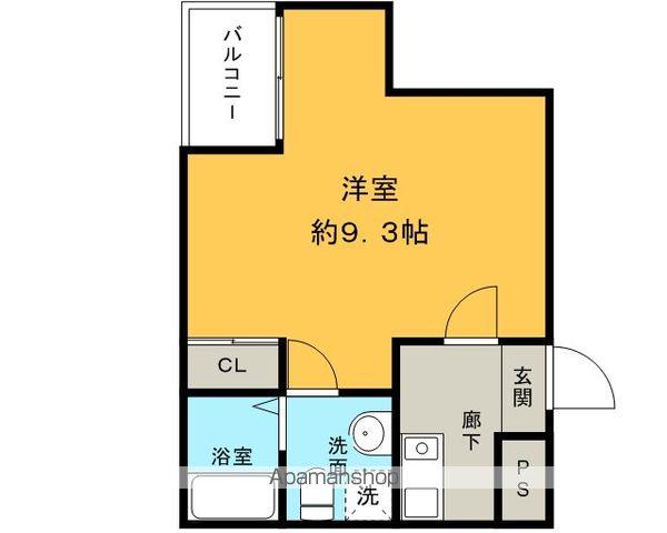 クラウド9コウウン(1K/2階)の間取り写真