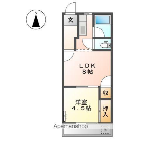 ハイムブトウジゅ(1LDK/3階)の間取り写真