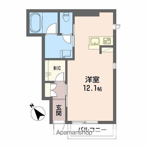 シャーメゾンT(ワンルーム/1階)の間取り写真