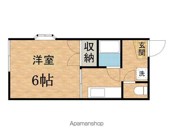 ロードサイドコスモス(1K/1階)の間取り写真