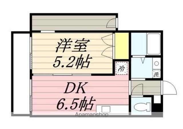 コーポ廣重(1DK/3階)の間取り写真