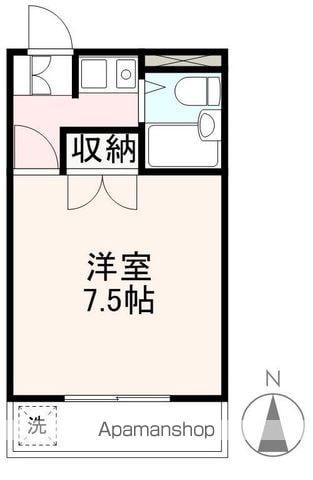 オーレックス扇町(1K/2階)の間取り写真