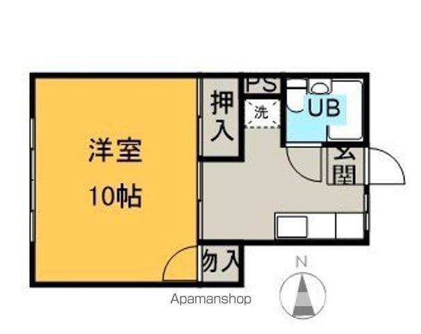 アンサンブル榑木B(1K/1階)の間取り写真