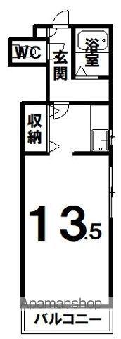 クレステージ若竹(1K/3階)の間取り写真
